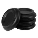 Beech Piano Caster Cup Pad Piano Set of 4 for pright Piano Black