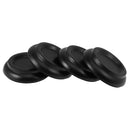 Beech Piano Caster Cup Pad Piano Set of 4 for pright Piano Black