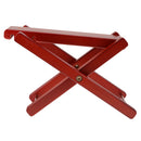 Wooden Guitar Foot Rest Stool Pedal 4-Level Adjustable Height Mahogany