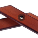 Wooden Guitar Foot Rest Stool Pedal 4-Level Adjustable Height Mahogany