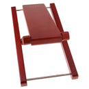Wooden Guitar Foot Rest Stool Pedal 4-Level Adjustable Height Mahogany