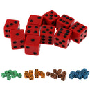 Pack of 10 Pieces 18mm Six Sided D6 Spot Dice for D&D TRPG Party Game Toy Red