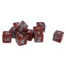 Pack of 10 Dual Colored Six Sided D6 Dice for D&D TRPG Games Brown & Gray