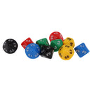 Pack of 10 Acrylic Ten Sided D(0.0-0.9) Dices for D&D TRPG Party Game Toys