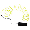 3 Mode Lights Luminescent Neon LED Lights Glow EL Wire String with Controller for Car Decor Party Decor Lights 5 Meters Flourescent Green
