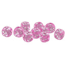 Pack of 10 Acrylic Six Sided D6 Dice for D&D TRPG Party Board Game Toys Pink