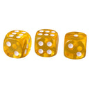 Pack of 10 Acrylic Six Sided D6 Dice for D&D TRPG Party Board Game Toys Yellow
