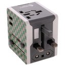 All In One International Travel Power Plug AC Adapter Converter Kit Green