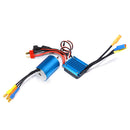 Sensorless Brushless Motor with 25A Brushless ESC for 1/16 1/18 RC Car