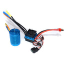 3650 Sensorless Brushless Motor+45A Brushless ESC for 1/10 RC Off-Road Car