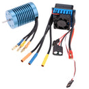 3650 Sensorless Brushless Motor+45A Brushless ESC for 1/10 RC Off-Road Car