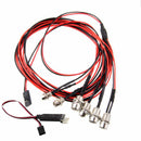 6Pieces RC Car LED Lamp with LED Lamp Remote Control Circuit Panel