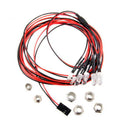 RC Car Parts 6 Pieces LED Lamp Headlight Taillight For 1/10 RC Car