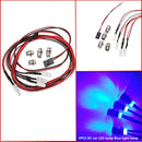 4pcs LED 5mm RC Car LED Lamp Blue Light Lamp Set For Traxxas Hsp