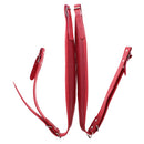 2 Pieces Red PU Leather Accordion Shoulder Strap Musical Instrument Accessories