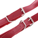2 Pieces Red PU Leather Accordion Shoulder Strap Musical Instrument Accessories