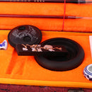 Chinese Calligraphy Set Inkstone + Writing and Painting Brush + Ink Block + Seal + Inkpad + Pen Rack + Water Bowl (Basic)