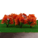 10pcs Model Maple Trees Layout Train Landscape Scenery 1:100 HO OO Scale