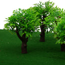 10pcs Model Light Green Trees Layout Train Landscape Scenery 1:100 HO Scale