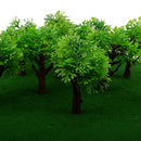 10pcs Model Light Green Trees Layout Train Landscape Scenery 1:100 HO Scale