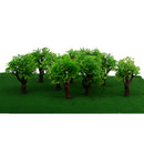 10pcs Model Light Green Trees Layout Train Landscape Scenery 1:100 HO Scale