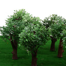 10pcs 1:100 Scale Model Green Trees Layout Train Railway Landscape Scenery