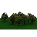 10pcs Model Dark Green Trees Layout Train Landscape Scenery 1:100 HO Scale