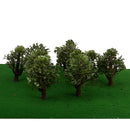 10pcs Model Dark Green Trees Layout Train Landscape Scenery 1:100 HO Scale