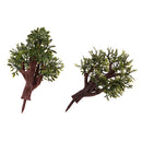 10pcs Model Dark Green Trees Layout Train Landscape Scenery 1:100 HO Scale