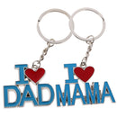 I Love Mama Pendant Key Ring Keychains Kids Xmas Gifts Keychain Kid Blue Red