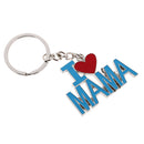 I Love Mama Pendant Key Ring Keychains Kids Xmas Gifts Keychain Kid Blue Red