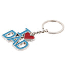 I Love Dad Pendant Key Ring Keychains Kids Xmas Gifts Keychain Kid Blue Red