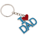 I Love Dad Pendant Key Ring Keychains Kids Xmas Gifts Keychain Kid Blue Red
