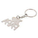 Key Chain Ring I Love Papa Pendant Collectable Novelty Children Black Red