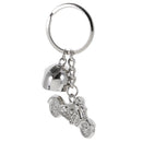 Motorcycle Pendant Key Ring Keychains Kids Xmas Gifts Keychain Kid Silver