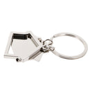 Simple House Pendant Key Ring Keychains Kids Xmas Gifts Keychain Kid Silver