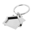 Simple House Pendant Key Ring Keychains Kids Xmas Gifts Keychain Kid Silver