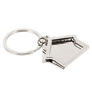 Simple House Pendant Key Ring Keychains Kids Xmas Gifts Keychain Kid Silver