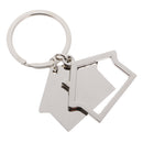 Simple House Pendant Key Ring Keychains Kids Xmas Gifts Keychain Kid Silver