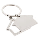 Simple House Pendant Key Ring Keychains Kids Xmas Gifts Keychain Kid Silver
