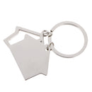 Simple House Pendant Key Ring Keychains Kids Xmas Gifts Keychain Kid Silver