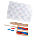 Wooden Montessori Mathematics Material Addition and Subtraction Strip Board Kids Childrens Early Educational Maths Toy