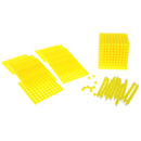 Montessori Mathematics Material Set - 1 Thousand Beads Cube, 10 Hundred Beads Square, 10 Ten Beads Bar, 10 Beads