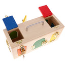 Wooden Montessori Practical Life Material Little Lock Box Kids Early Educational Training Toy Gift