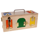 Wooden Montessori Practical Life Material Little Lock Box Kids Early Educational Training Toy Gift