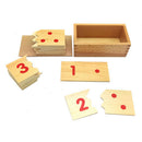 Wooden Montessori Mathematics Material 1-10 Numbers Matching Game Puzzles Kids Early Learning Educational Toy
