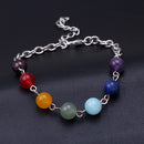 Multi-color Buddha Reiki Chakra Healing Energy Bracelet Beads Spiritual Gift