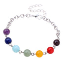 Multi-color Buddha Reiki Chakra Healing Energy Bracelet Beads Spiritual Gift