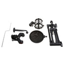 Microphone Mic Shock Mount Pop Filter Phone Clip Desktop Stand 4-in-1 Kit