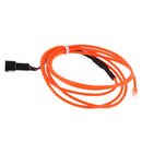 Flexible Electroluminescent Wire LED String Light Glow Rope Cable Christmas Tree Car Decor Party Decoration 1 Meter Orange